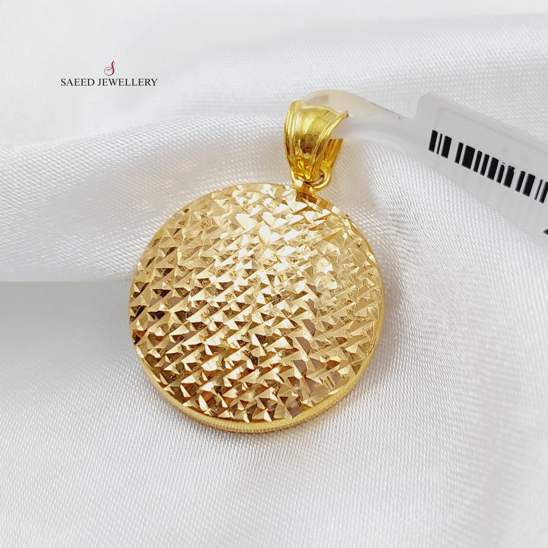 21K Gold Fancy Pendant by Saeed Jewelry - Image 3