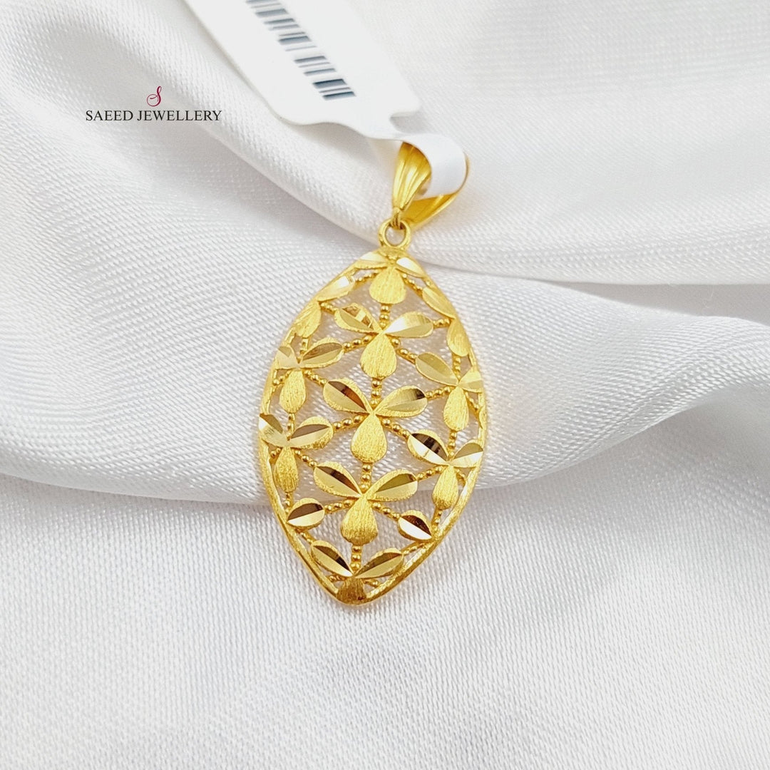 21K Gold Fancy Pendant by Saeed Jewelry - Image 7