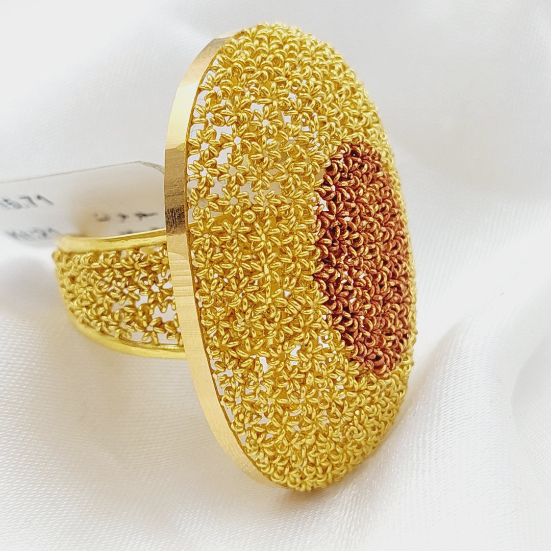 21K Gold Fancy Ring by Saeed Jewelry - Image 1