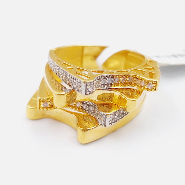 21K Gold Fancy Ring by Saeed Jewelry - Image 1