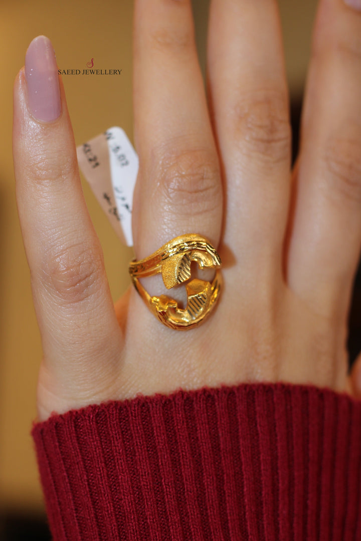 21K Gold Fancy Ring by Saeed Jewelry - Image 9