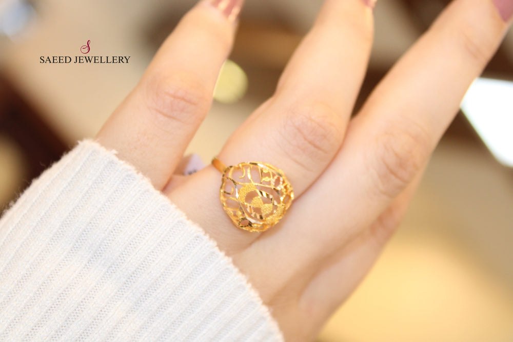 21K Gold Fancy Ring by Saeed Jewelry - Image 2