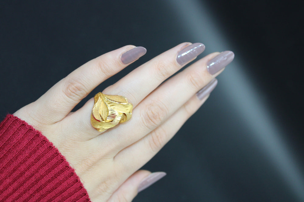 21K Gold Fancy Ring by Saeed Jewelry - Image 2