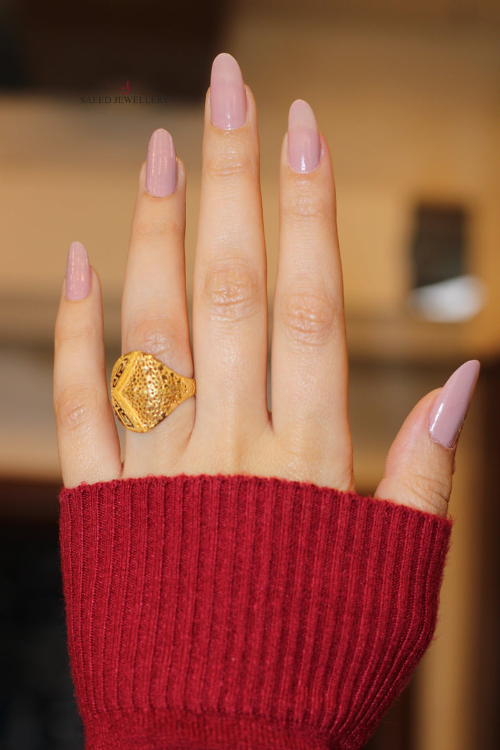 21K Gold Fancy Ring by Saeed Jewelry - Image 6