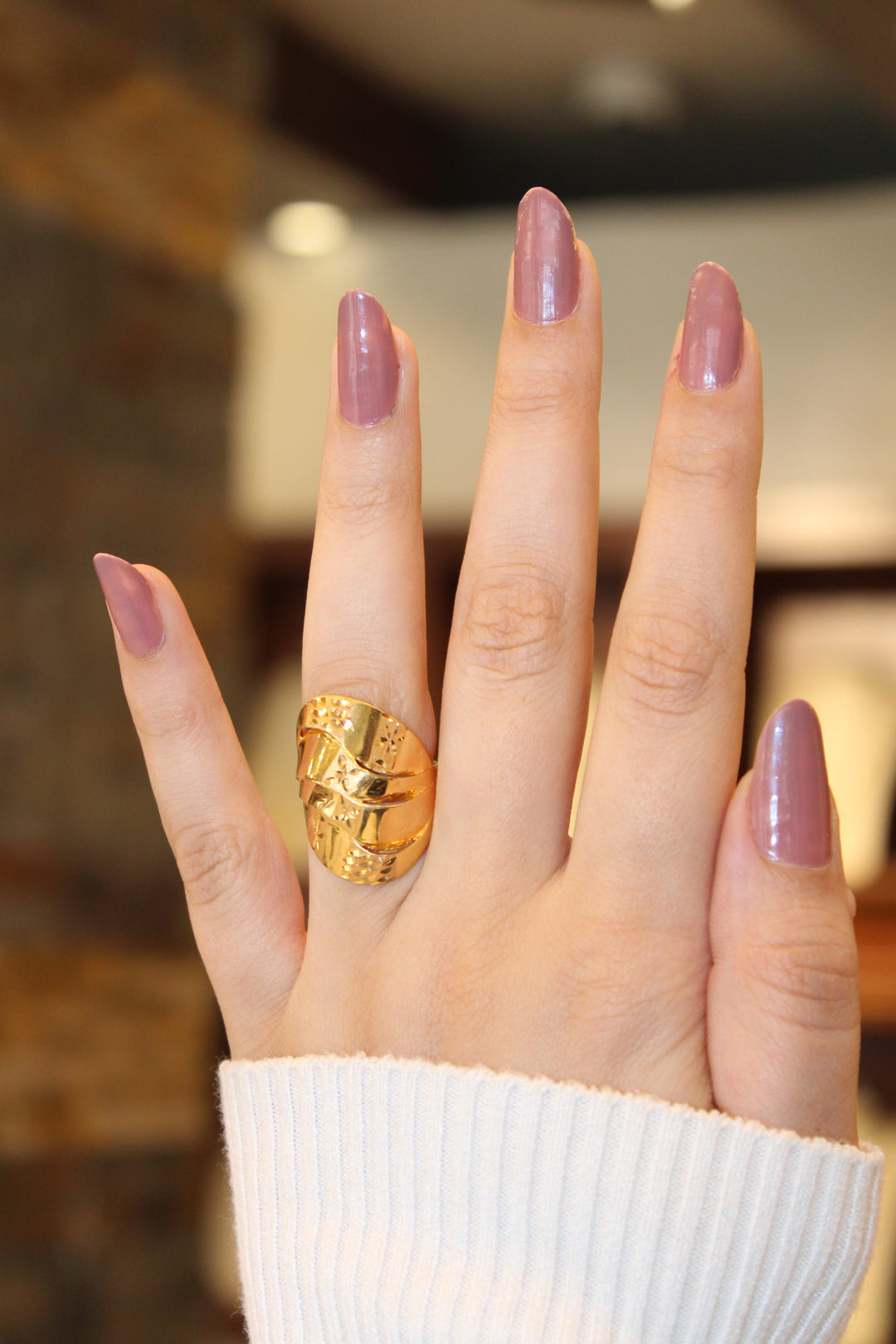 21K Gold Fancy Ring by Saeed Jewelry - Image 2