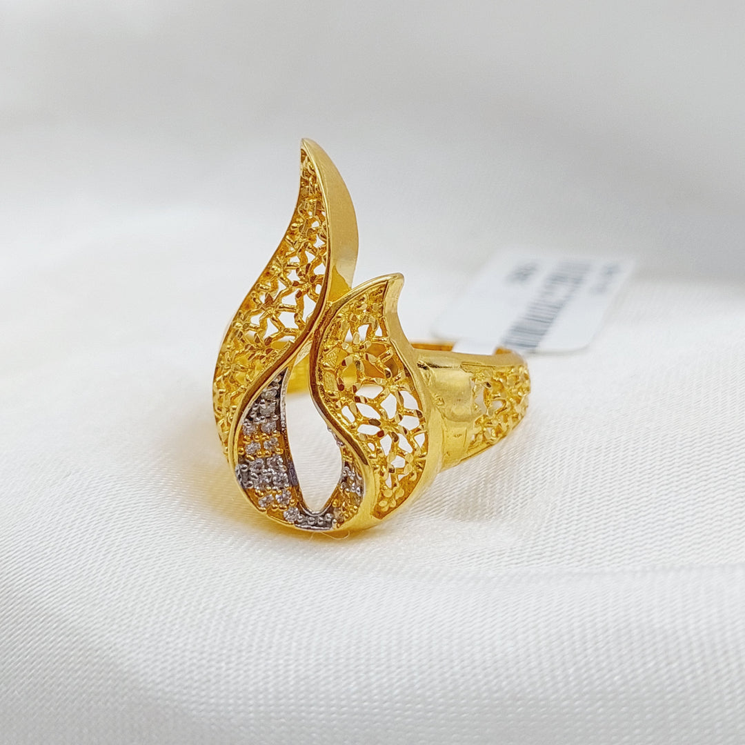 21K Gold Fancy Ring by Saeed Jewelry - Image 5