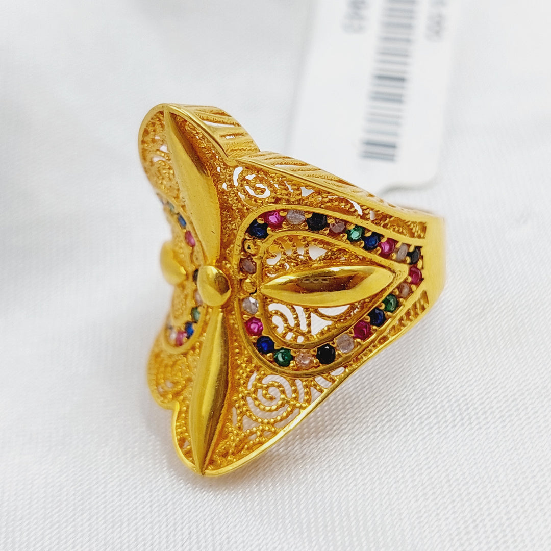 21K Gold Fancy Ring by Saeed Jewelry - Image 3