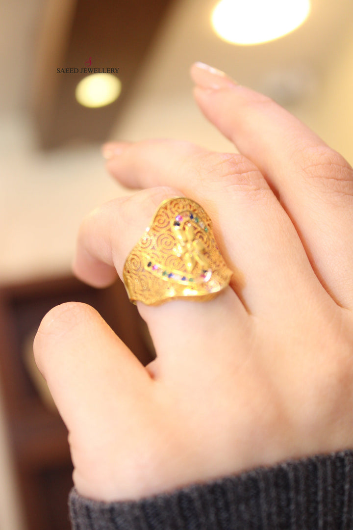 21K Gold Fancy Ring by Saeed Jewelry - Image 4