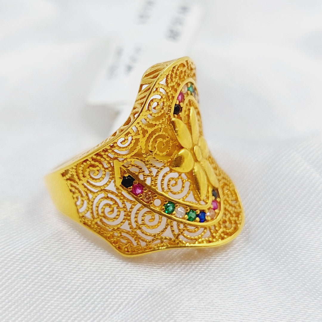 21K Gold Fancy Ring by Saeed Jewelry - Image 1