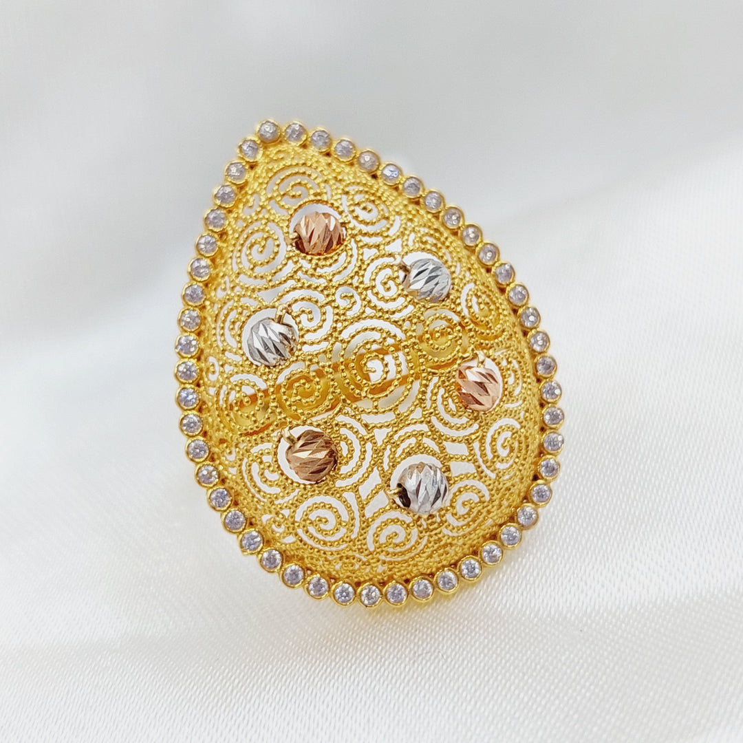 21K Gold Fancy Ring by Saeed Jewelry - Image 1