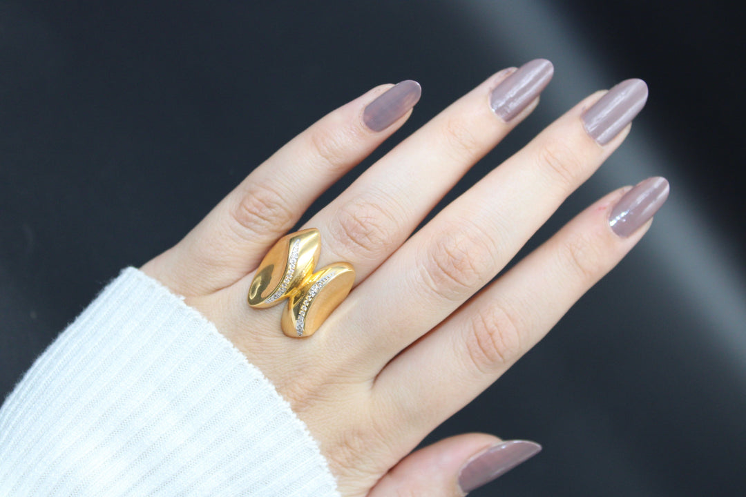 21K Gold Fancy Ring by Saeed Jewelry - Image 2