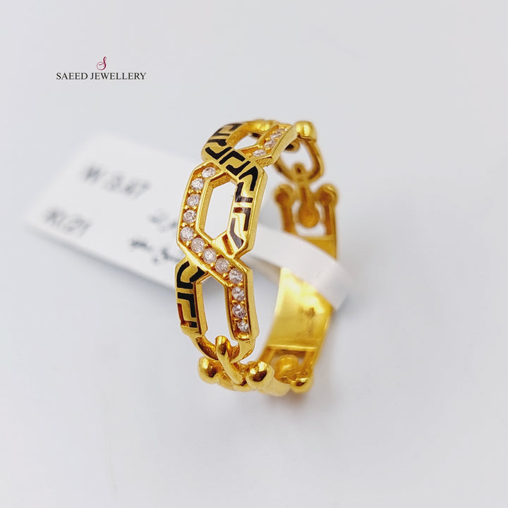 21K Gold Fancy Ring by Saeed Jewelry - Image 1