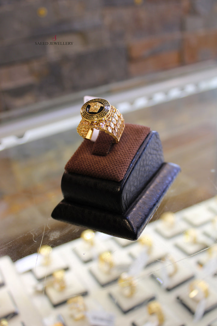 21K Gold Fancy Ring by Saeed Jewelry - Image 3