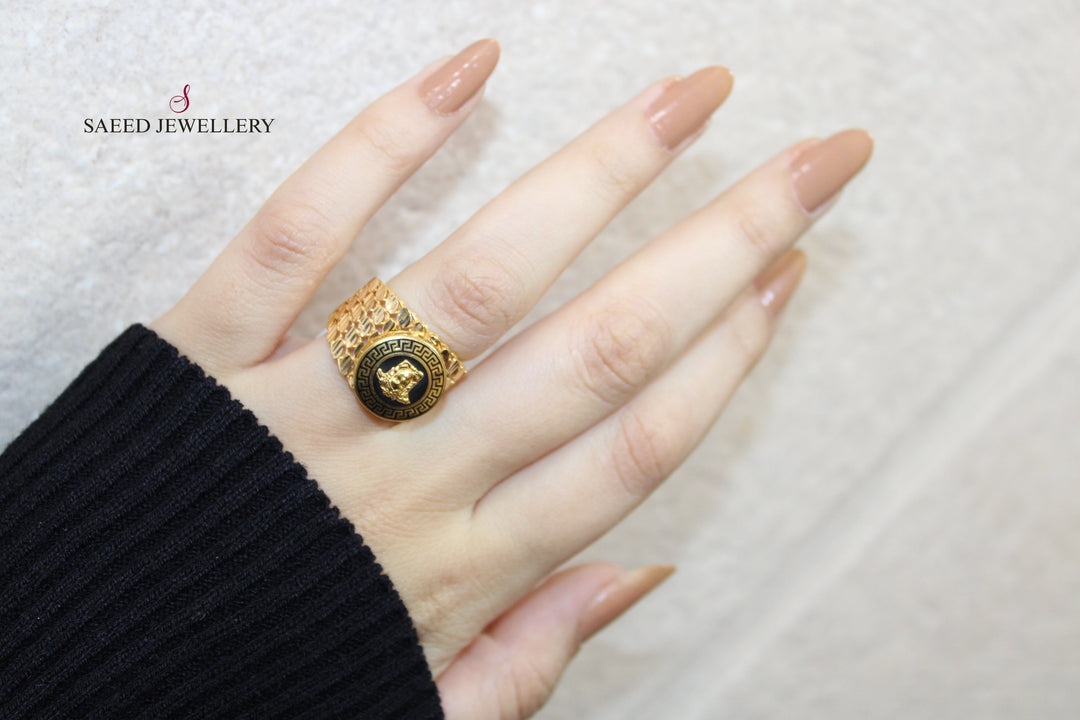 21K Gold Fancy Ring by Saeed Jewelry - Image 4