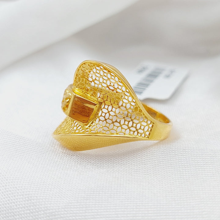 21K Gold Fancy Ring by Saeed Jewelry - Image 4