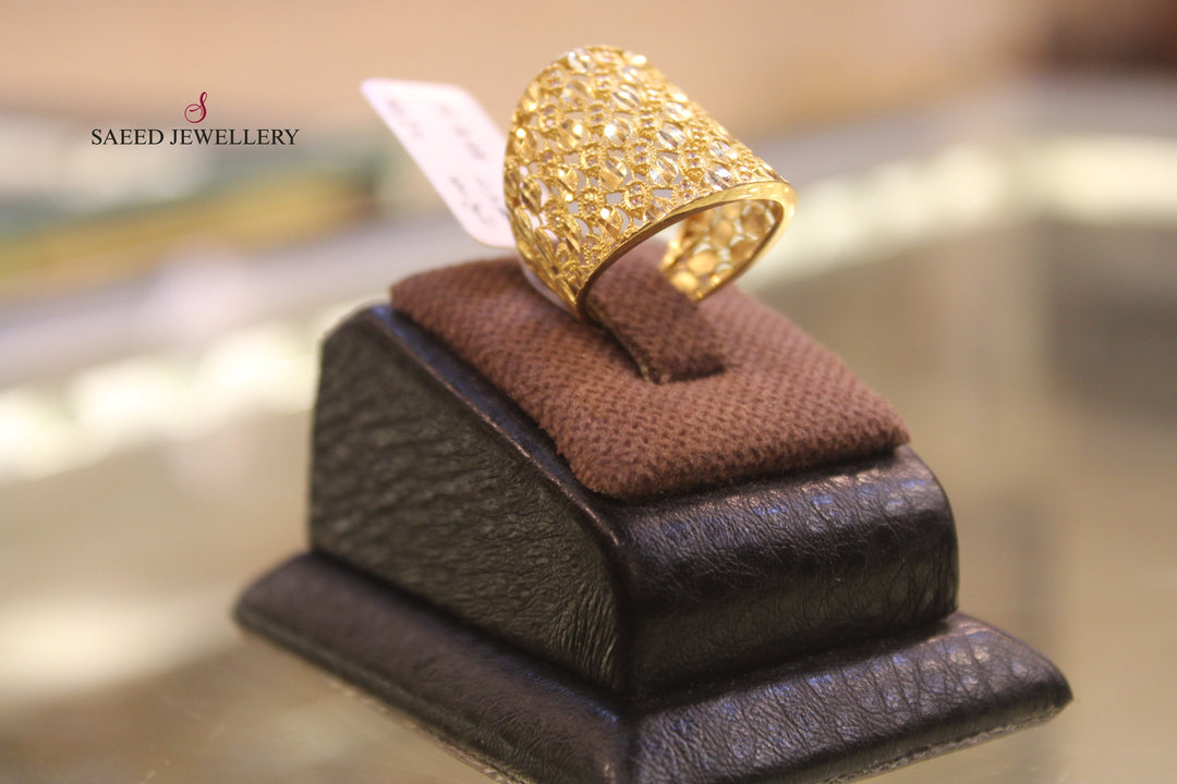 21K Gold Fancy Ring by Saeed Jewelry - Image 4