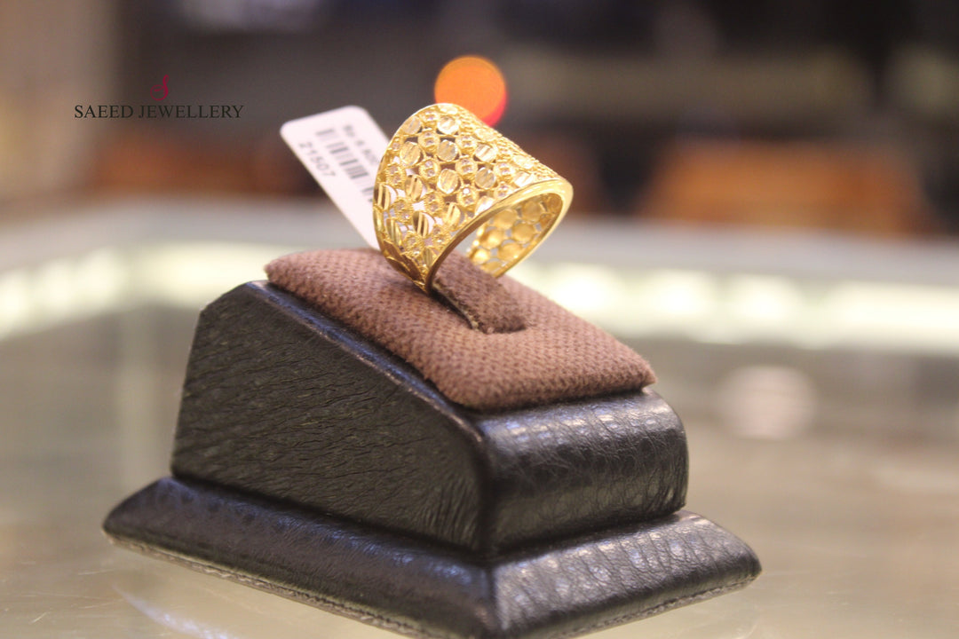 21K Gold Fancy Ring by Saeed Jewelry - Image 4