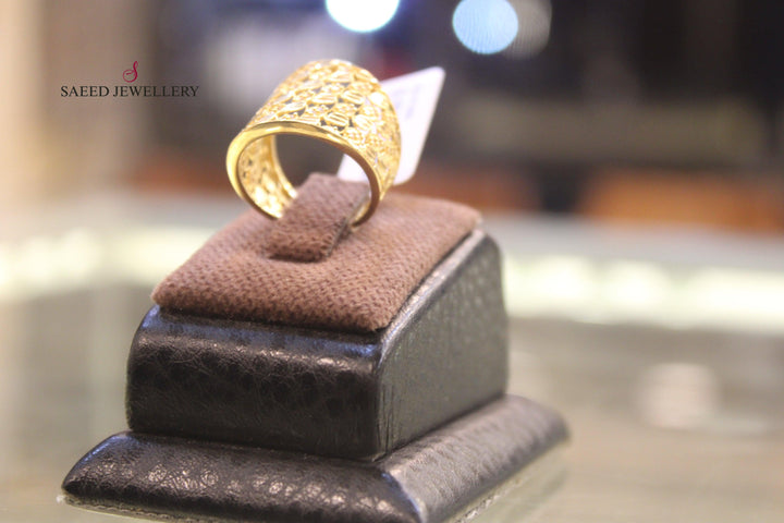 21K Gold Fancy Ring by Saeed Jewelry - Image 9