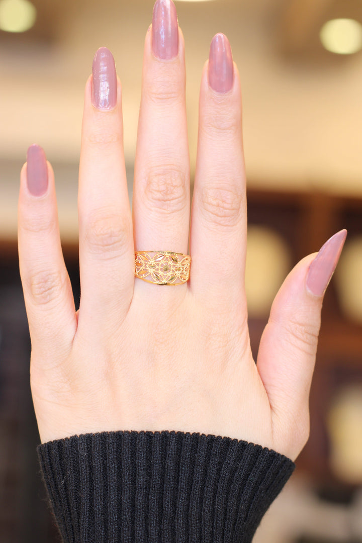 21K Gold Fancy Ring by Saeed Jewelry - Image 5