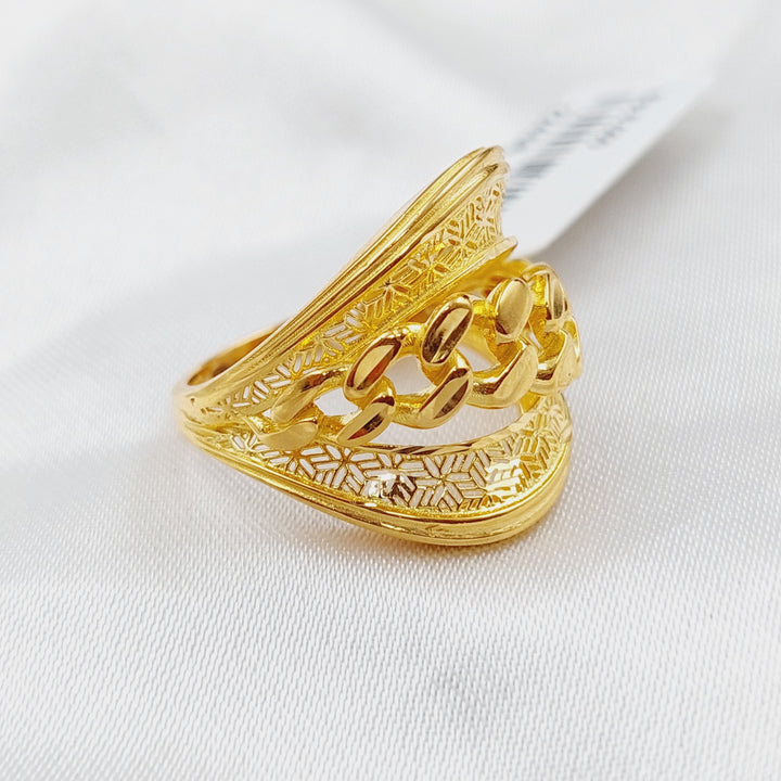 21K Gold Fancy Ring by Saeed Jewelry - Image 3