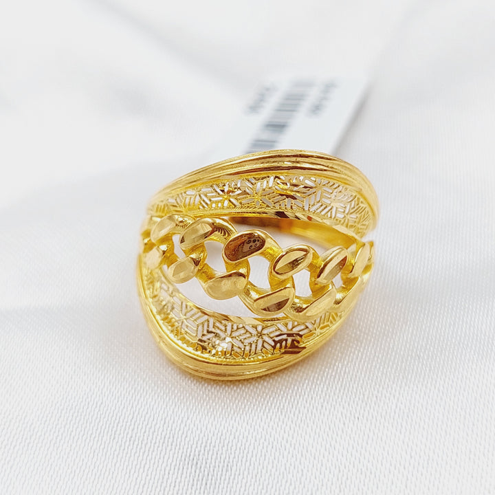 21K Gold Fancy Ring by Saeed Jewelry - Image 4