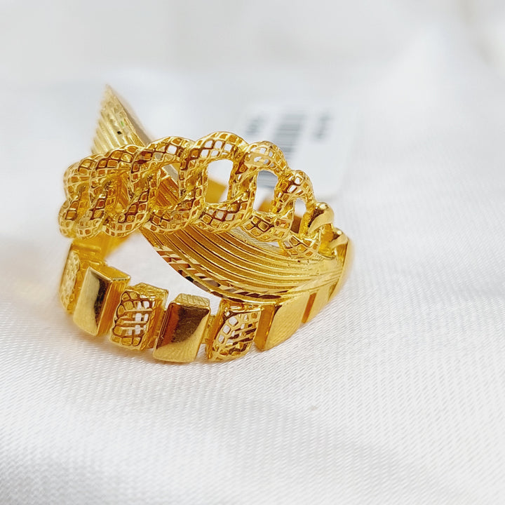 21K Gold Fancy Ring by Saeed Jewelry - Image 3