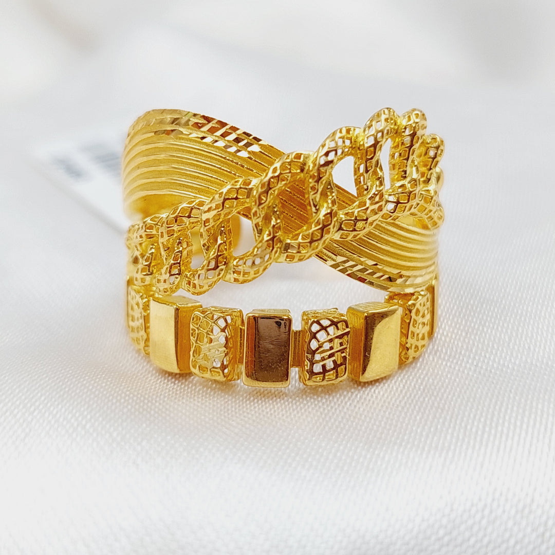 21K Gold Fancy Ring by Saeed Jewelry - Image 1