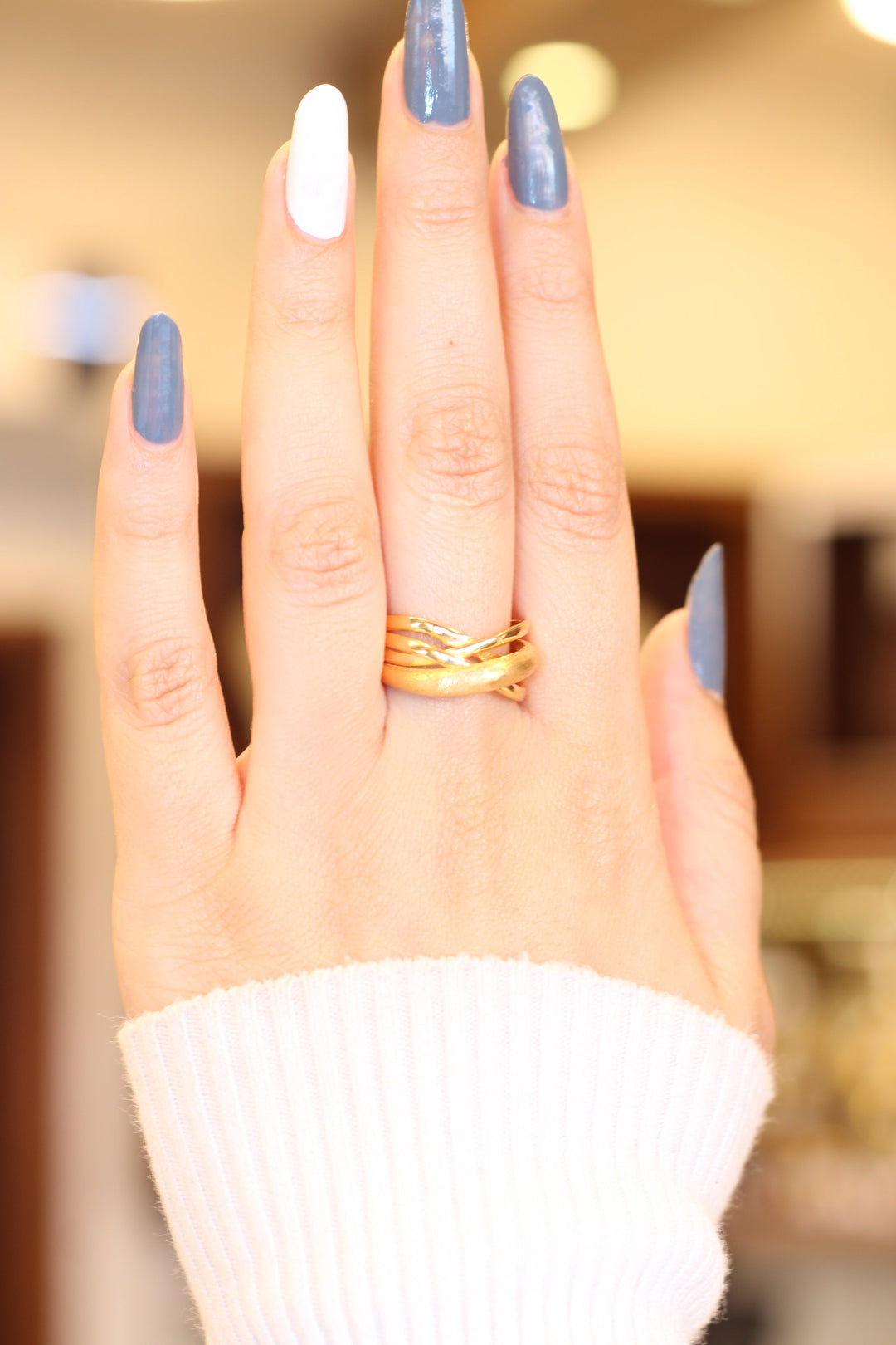 21K Gold Fancy Ring by Saeed Jewelry - Image 2