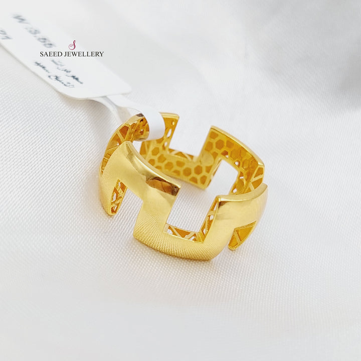 21K Gold Fancy Ring by Saeed Jewelry - Image 3