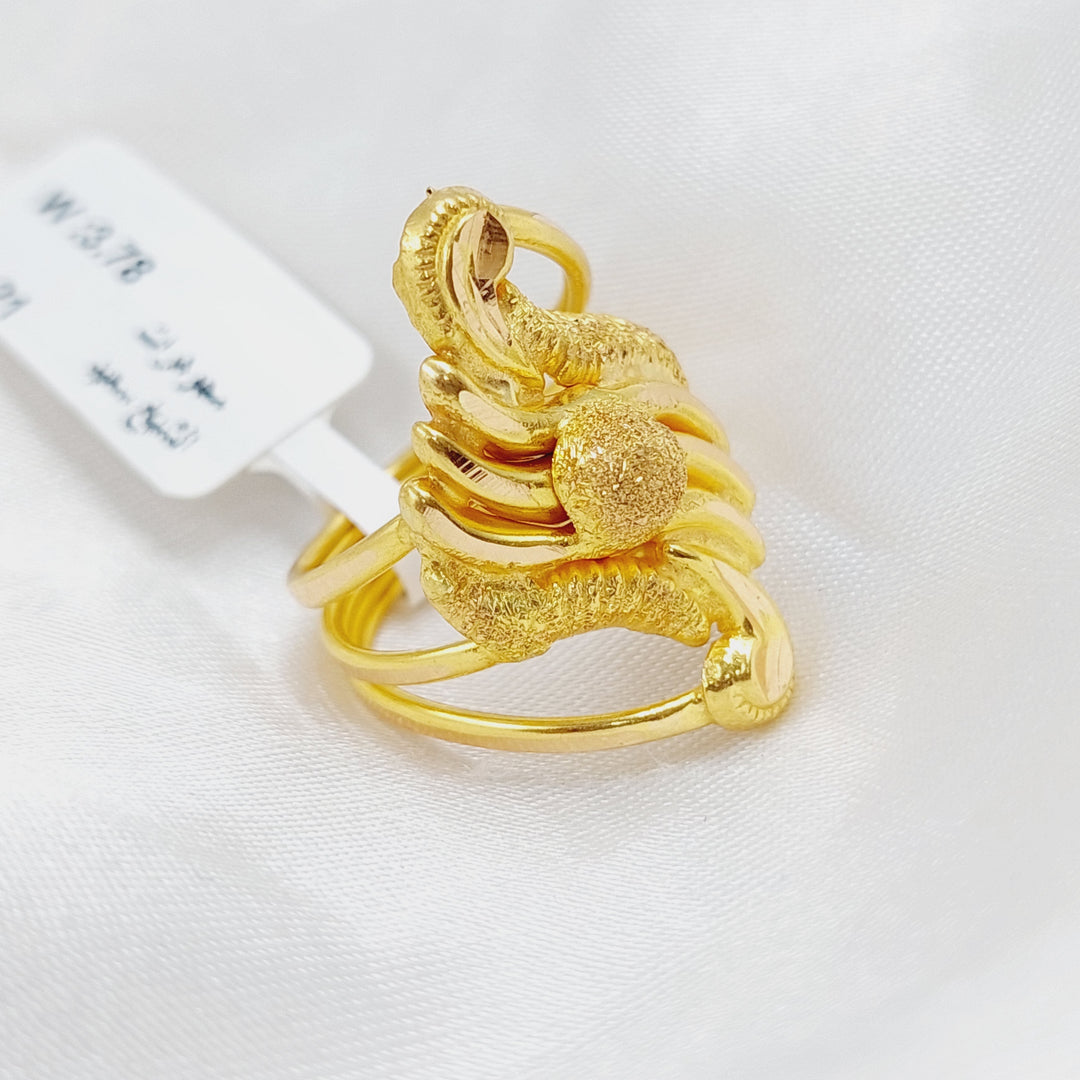 21K Gold Fancy Ring by Saeed Jewelry - Image 4