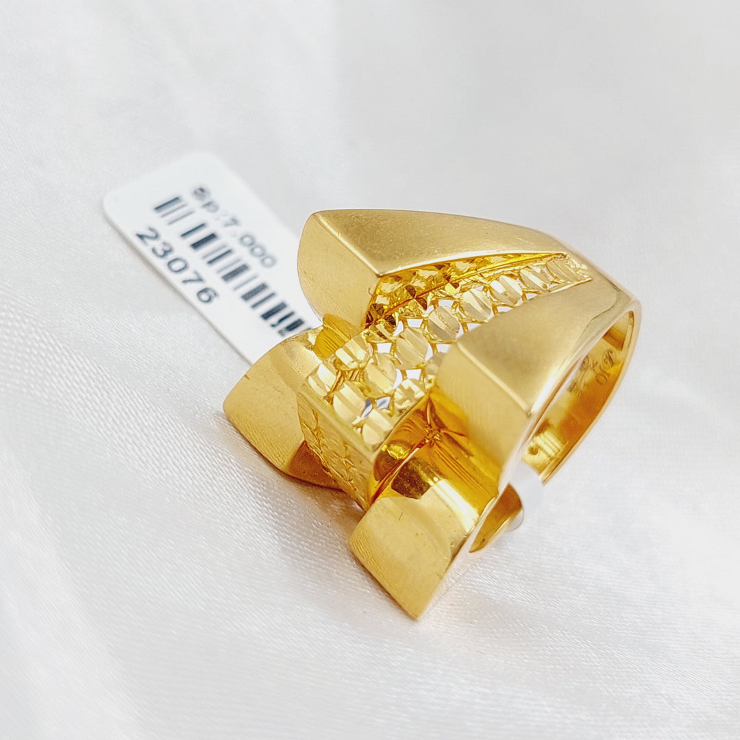 21K Gold Fancy Ring by Saeed Jewelry - Image 3