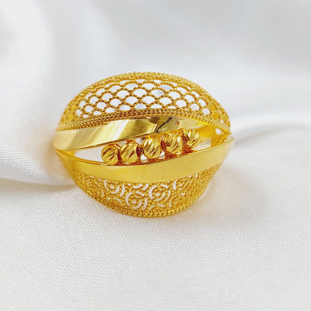 21K Gold Fancy Ring by Saeed Jewelry - Image 1