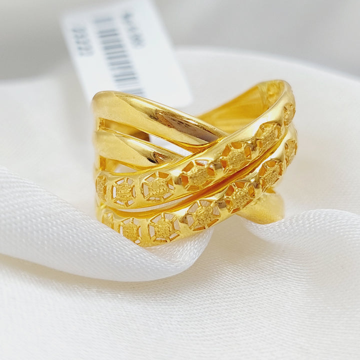 21K Gold Fancy Ring by Saeed Jewelry - Image 1