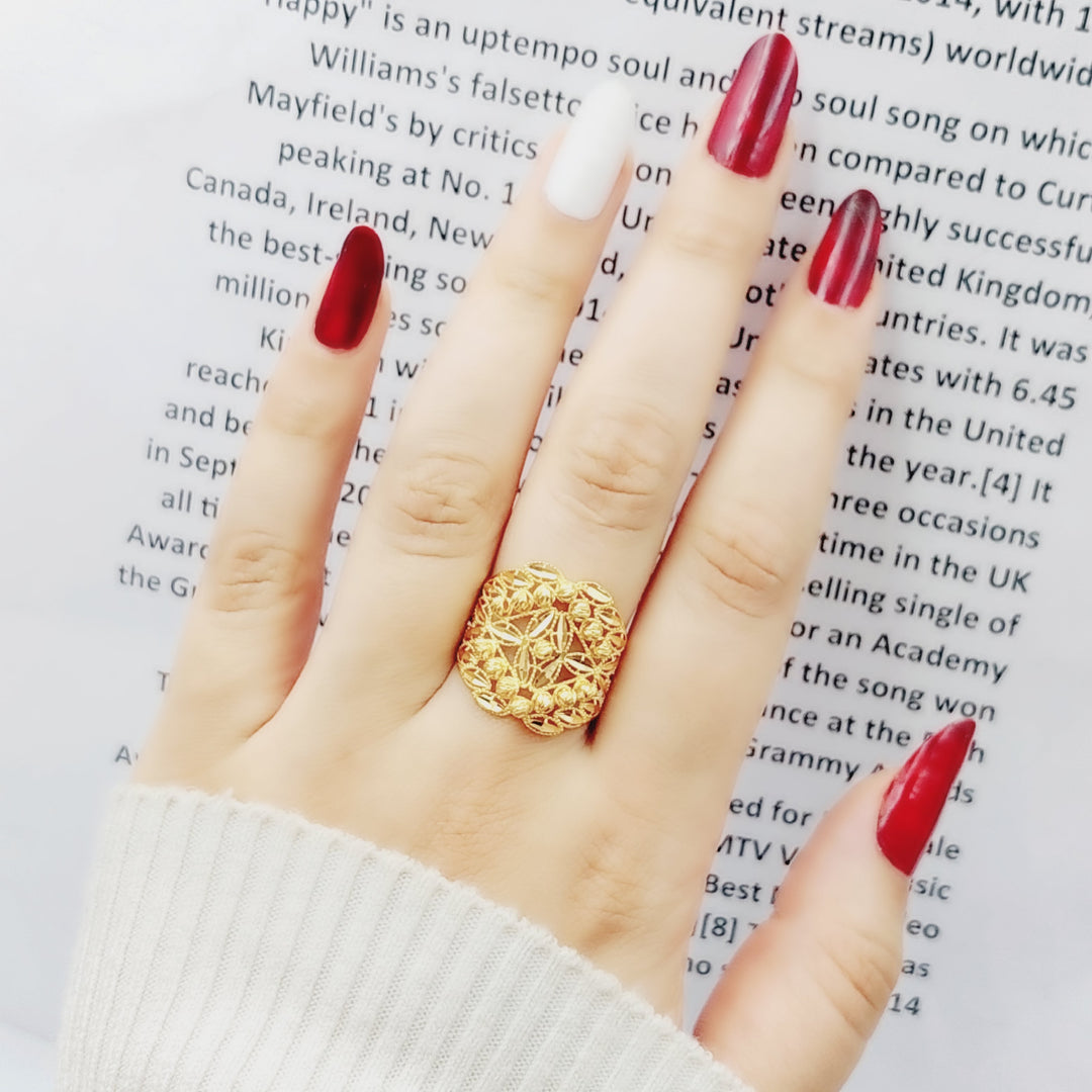 21K Gold Fancy Ring by Saeed Jewelry - Image 5