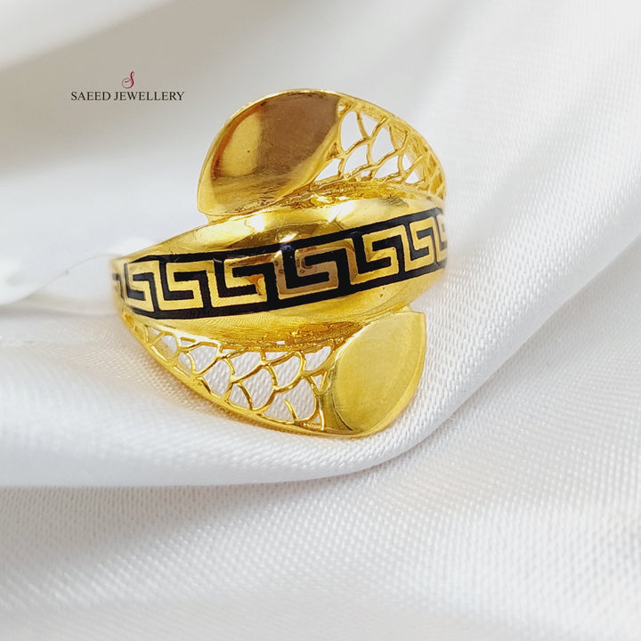 21K Gold Fancy Ring by Saeed Jewelry - Image 1