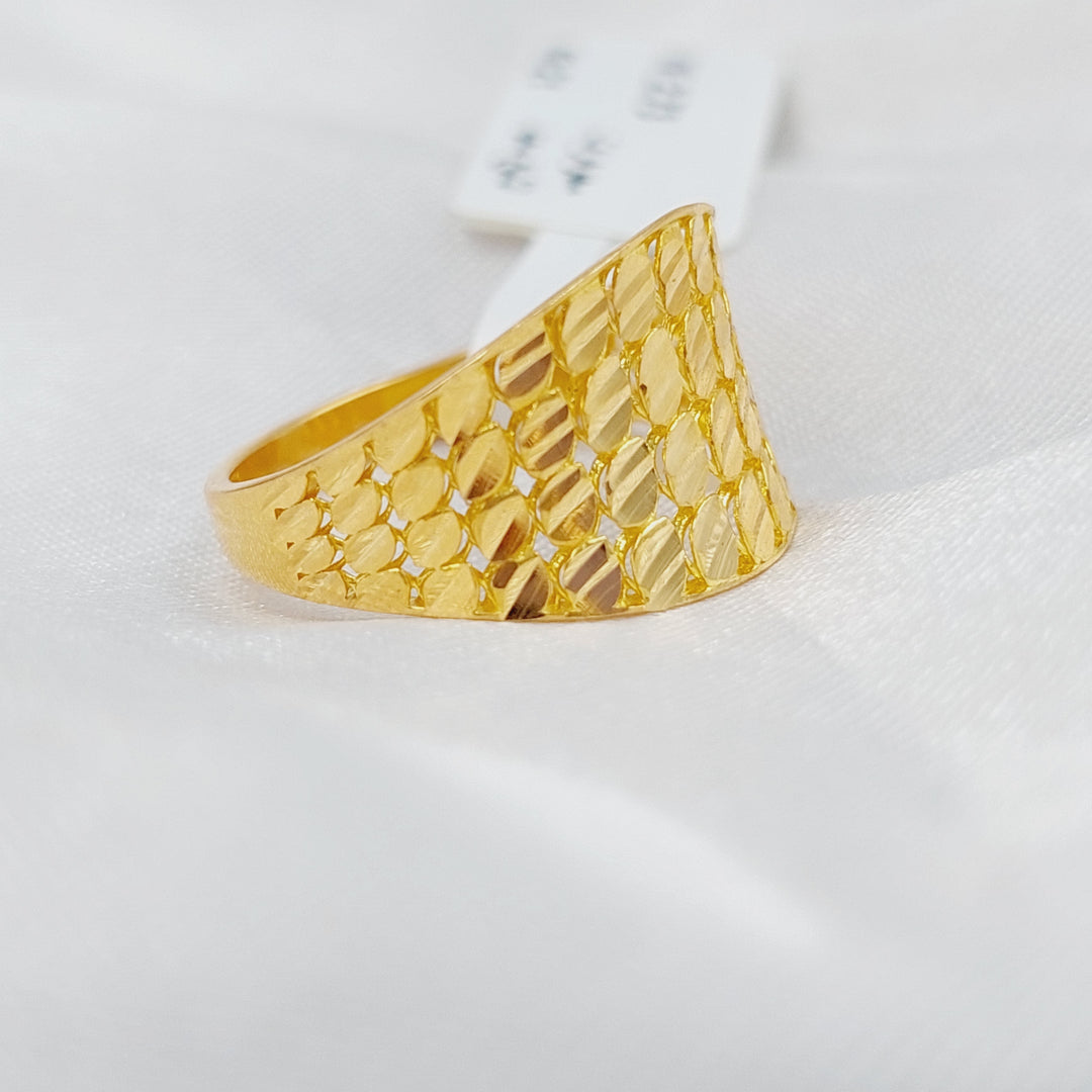 21K Gold Fancy Ring by Saeed Jewelry - Image 3