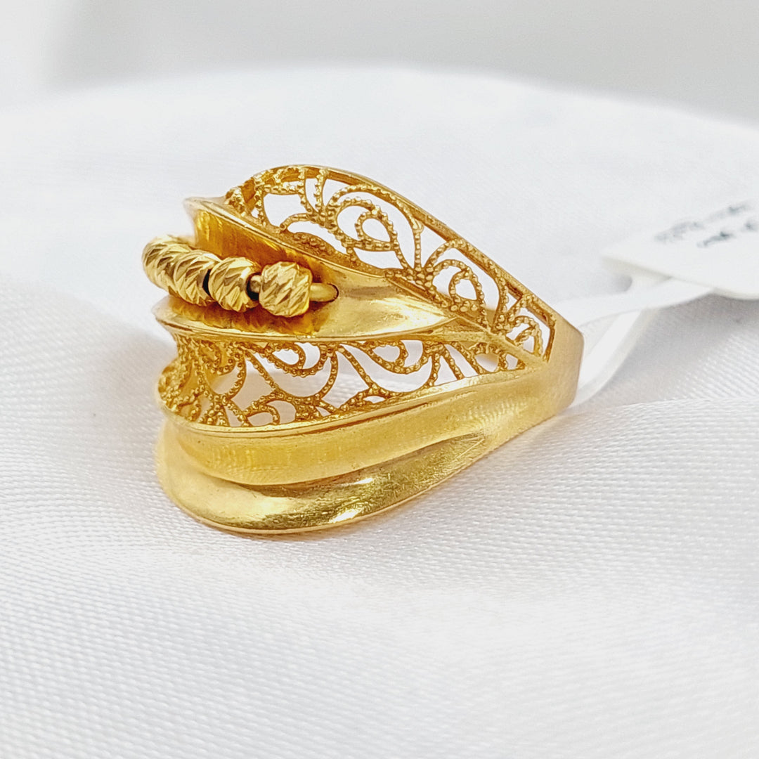 21K Gold Fancy Ring by Saeed Jewelry - Image 4