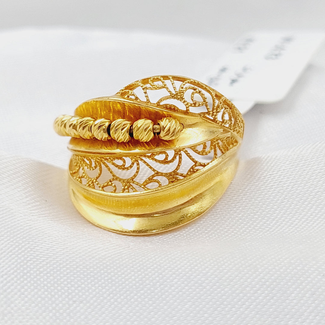 21K Gold Fancy Ring by Saeed Jewelry - Image 1