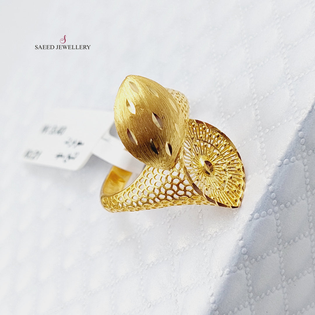 21K Gold Fancy Ring by Saeed Jewelry - Image 2