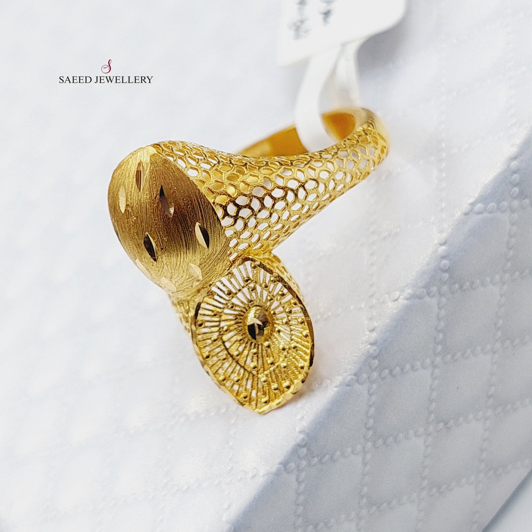 21K Gold Fancy Ring by Saeed Jewelry - Image 5