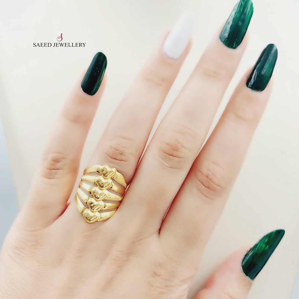 21K Gold Fancy Ring by Saeed Jewelry - Image 2