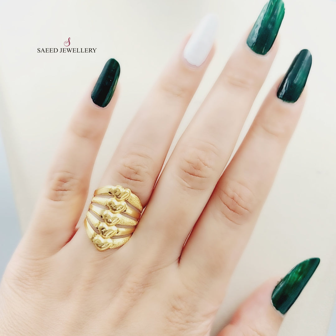 21K Gold Fancy Ring by Saeed Jewelry - Image 2