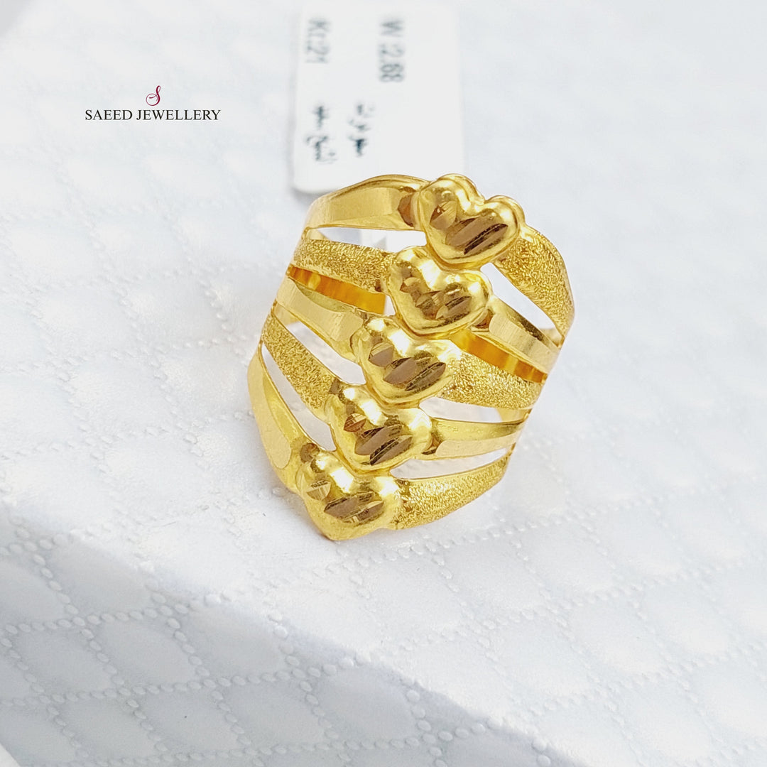 21K Gold Fancy Ring by Saeed Jewelry - Image 3