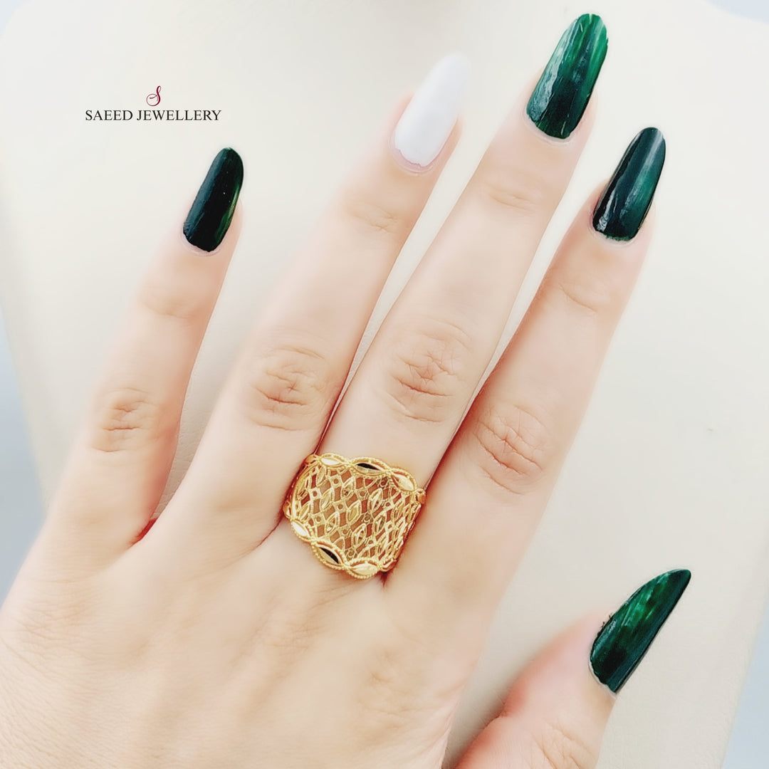 21K Gold Fancy Ring by Saeed Jewelry - Image 2