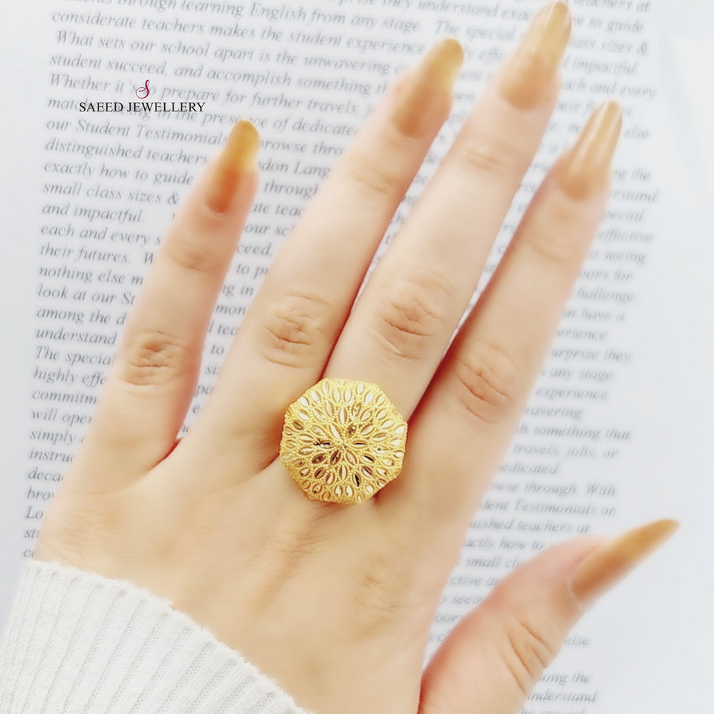 21K Gold Fancy Ring by Saeed Jewelry - Image 2