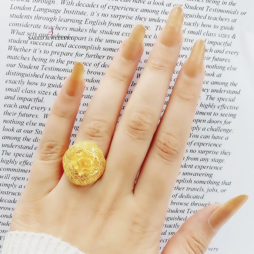 21K Gold Fancy Ring by Saeed Jewelry - Image 10