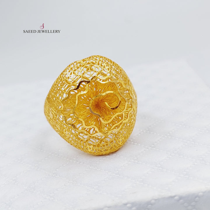 21K Gold Fancy Ring by Saeed Jewelry - Image 4