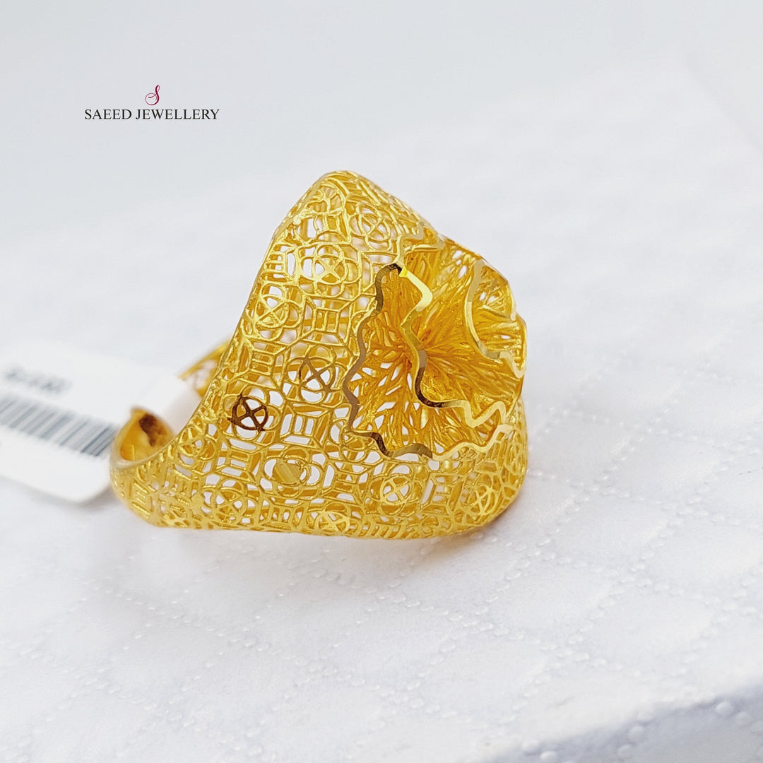 21K Gold Fancy Ring by Saeed Jewelry - Image 11