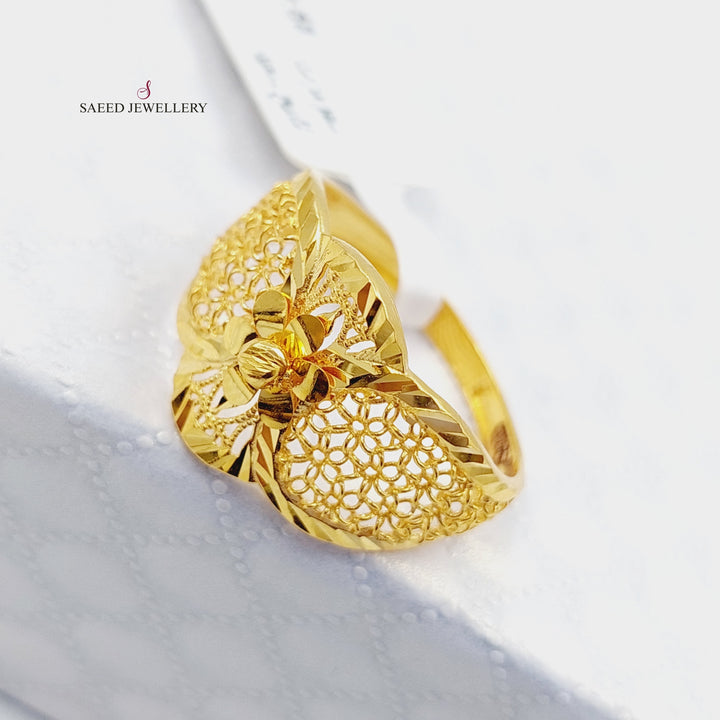 21K Gold Fancy Ring by Saeed Jewelry - Image 3