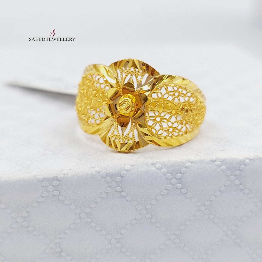 21K Gold Fancy Ring by Saeed Jewelry - Image 4